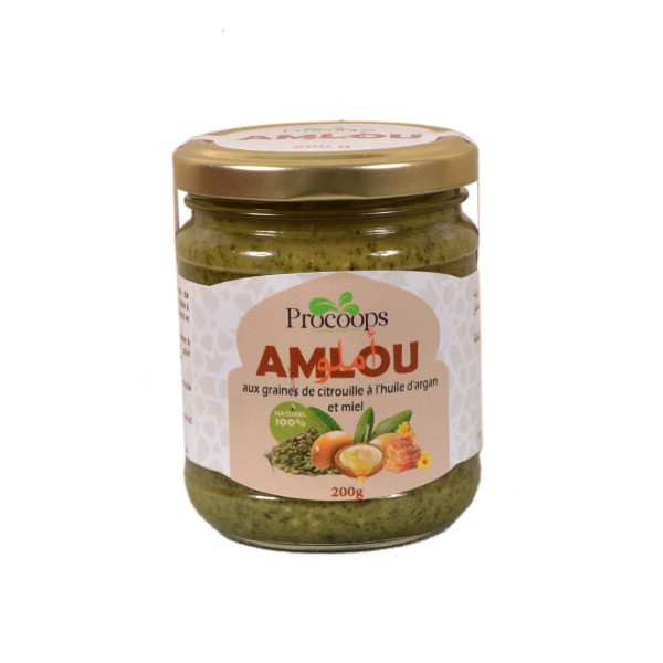 Amlou Aux Graine De Citrouilles Et A L'huile D'argan Et Au Miel 100% Naturel